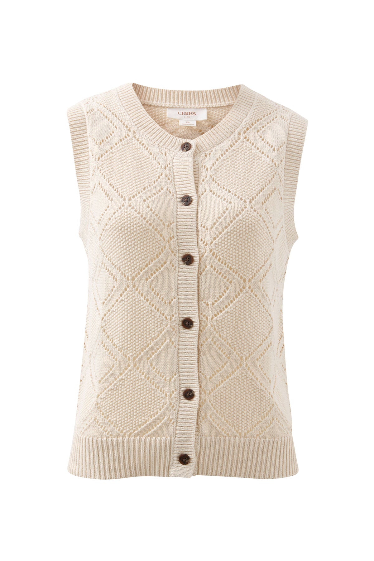 Dahlia Diamond Knit Vest