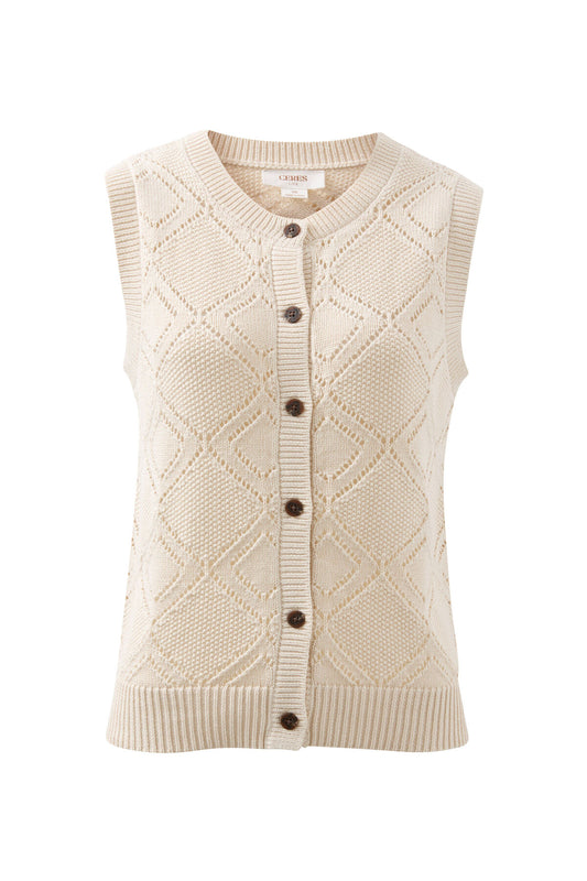 Dahlia Diamond Knit Vest