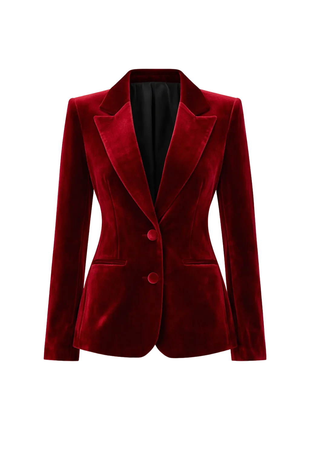 Surrey Velvet Jacket in Red