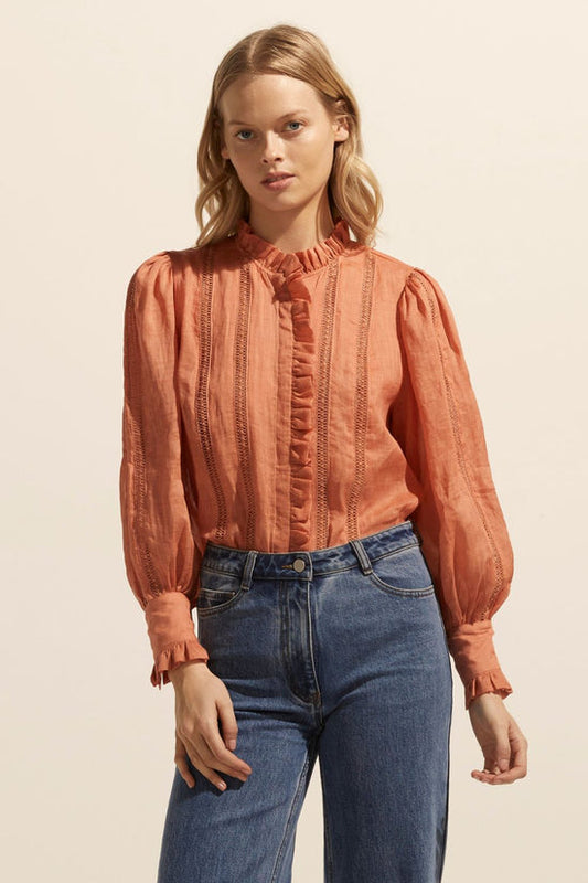 Swoon Top in Apricot