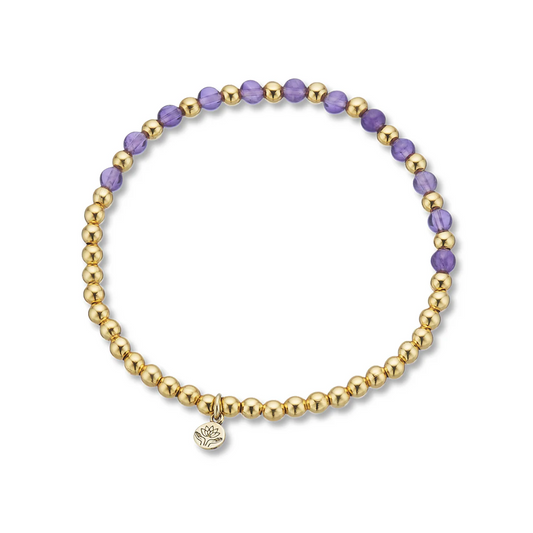 Amethyst Lotus Purity Bracelet [Protection]