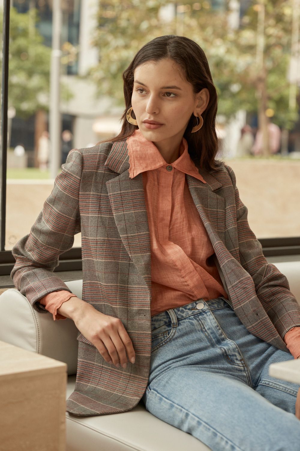 Scout Jacket in Clay Check