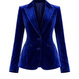 Surrey Velvet Jacket in Royal