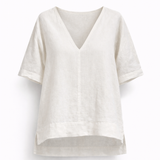 Iris Top in Chalk