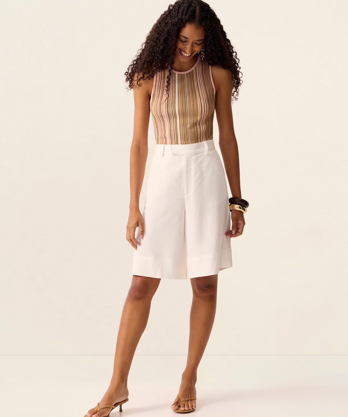 Miri Bermudas Shorts in White