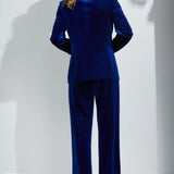 Surrey Velvet Jacket in Royal
