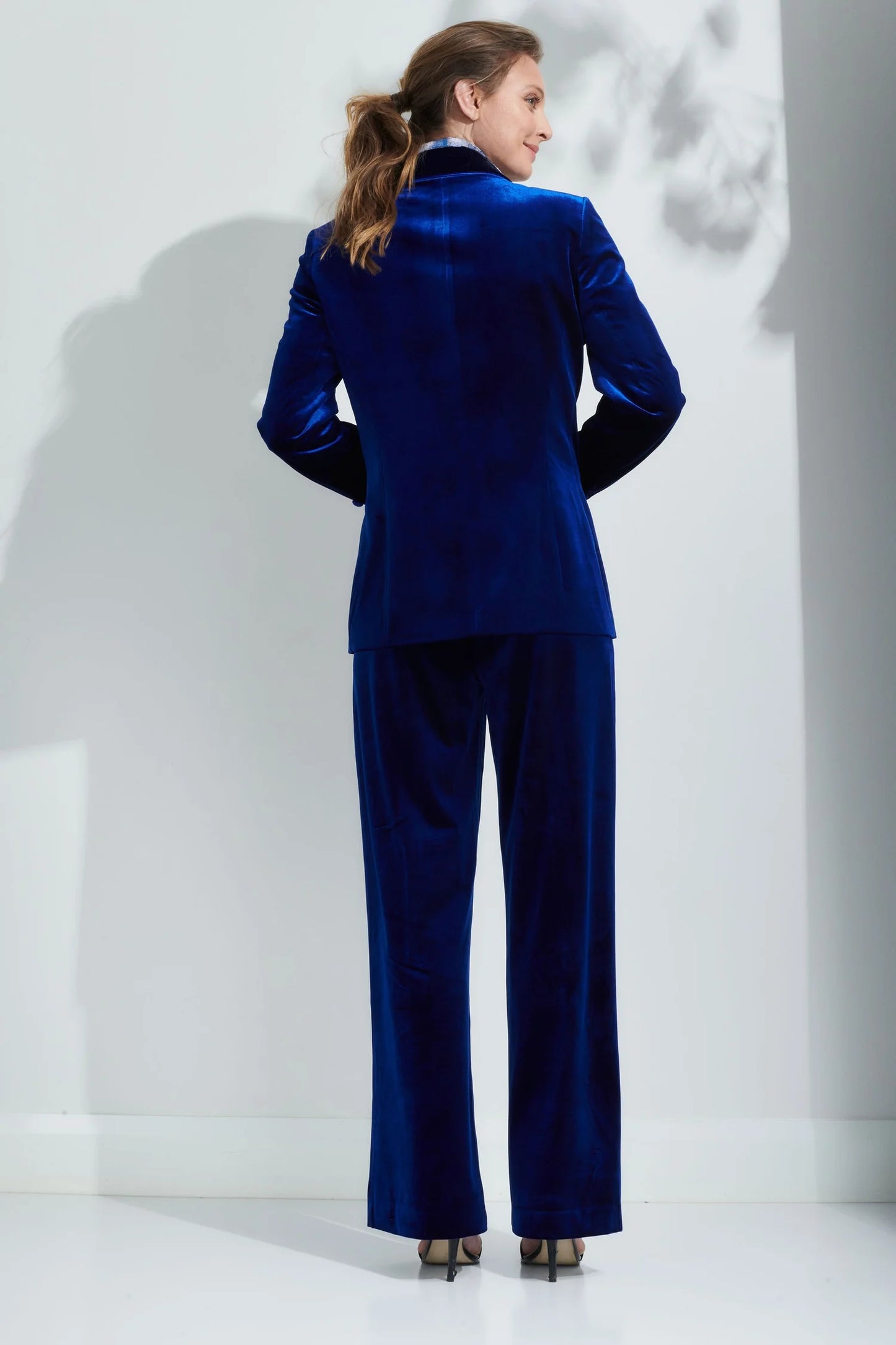 Surrey Velvet Jacket in Royal