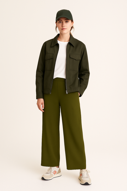Trudy Pant in Olive