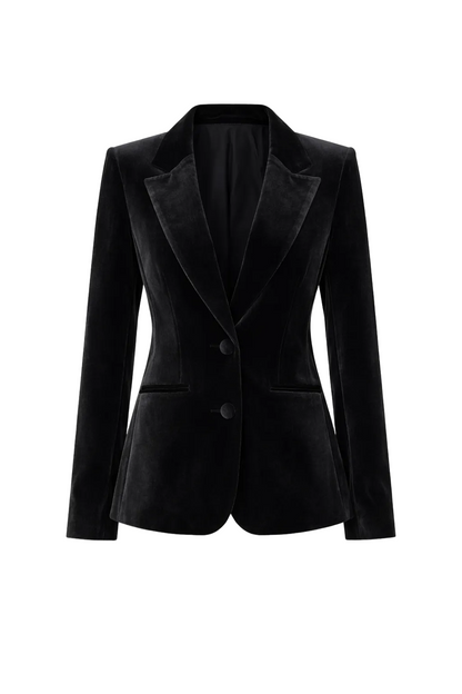 Surrey Velvet Jacket in Black