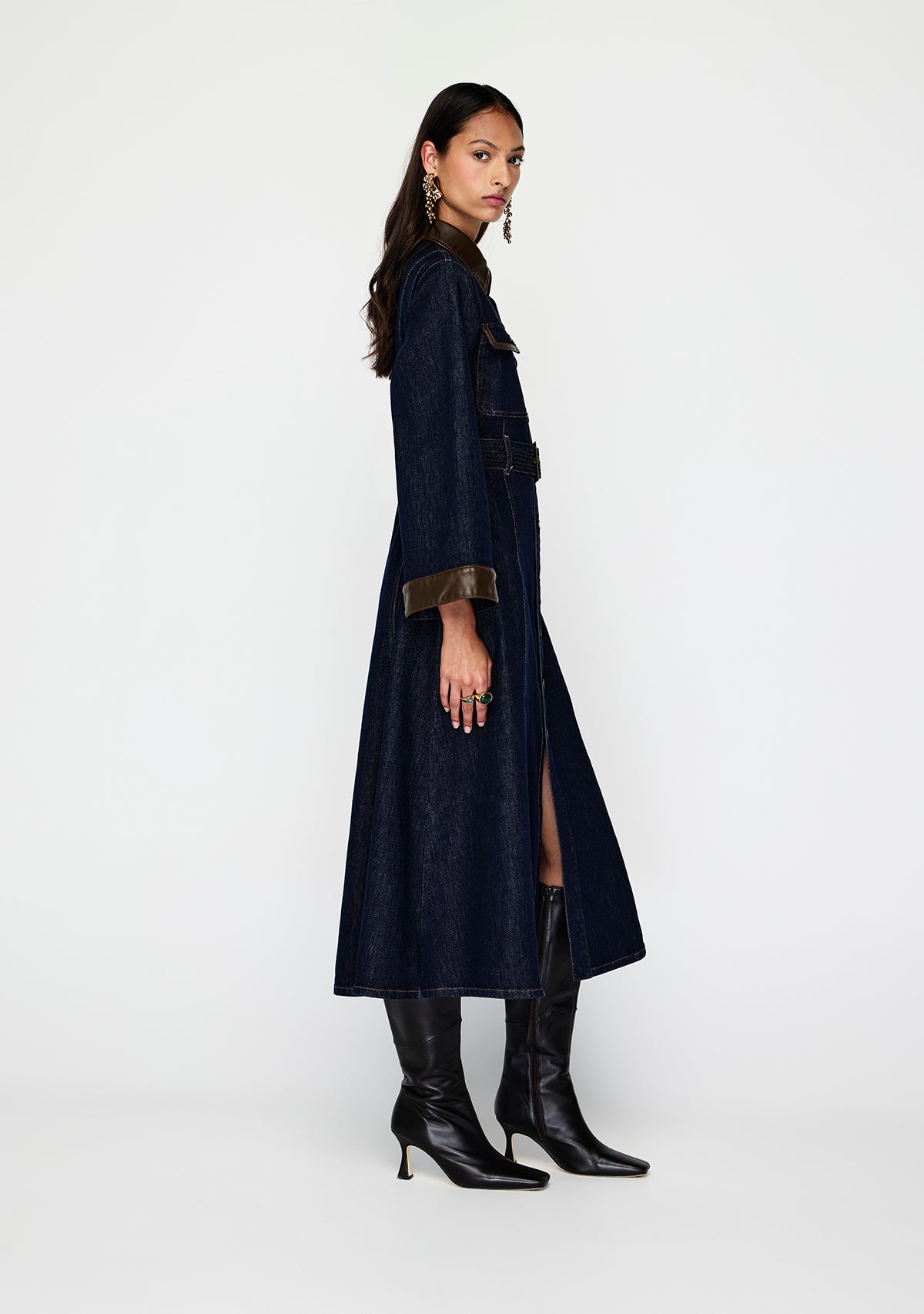 Nia Denim Midi Dress