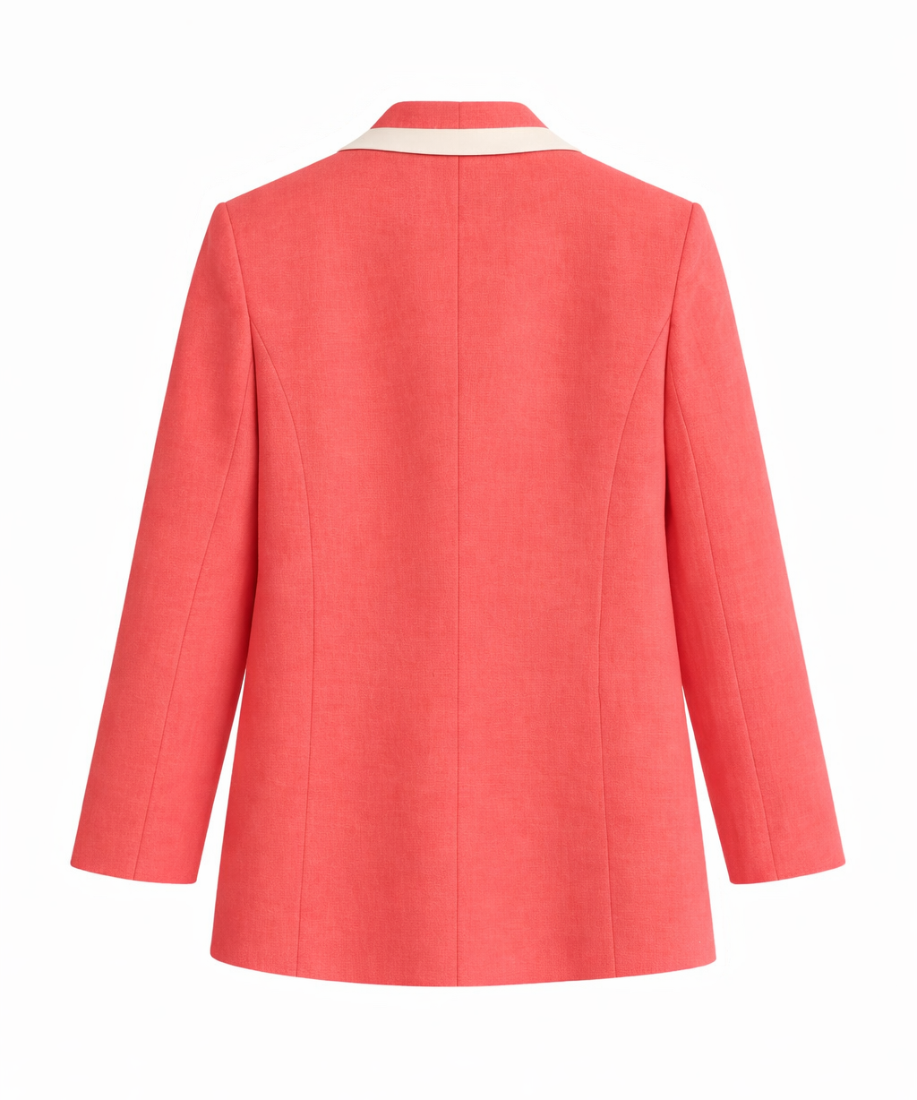 Zaina Linen Jacket in Terracotta