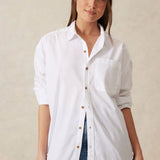 Peta Oversized Shirt in White