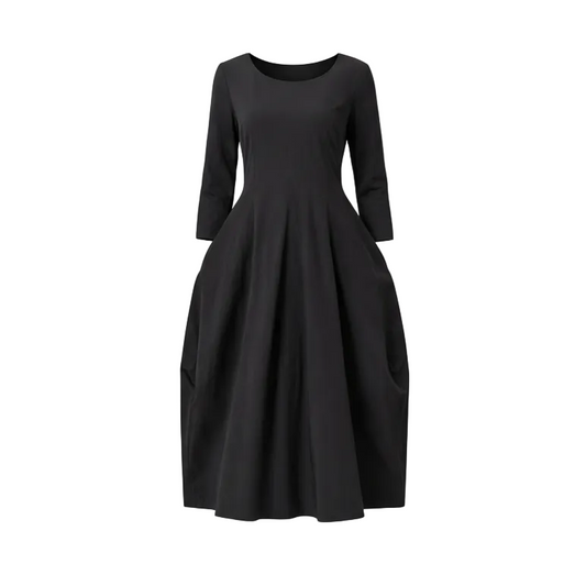Castella Dress in Charcoal