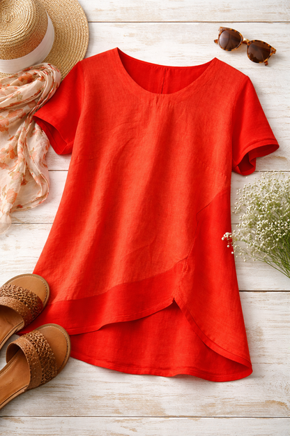 Amalfi Tunic in Red