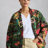 Printed Quilted Reversible Jacket