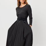 Castella Dress in Charcoal