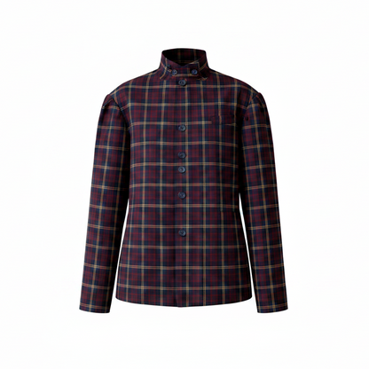 Skye Jacket in Navy Red Check