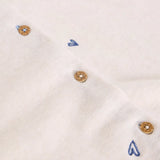 Lulu Embroidered Crew Neck Cardigan