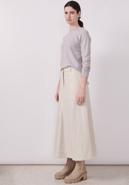 Velo Skirt in Ecru