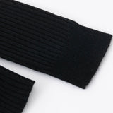 Vespa Merino Ribbed Crew in Black