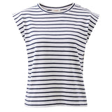 Esme French Stripe Shoulder Tee