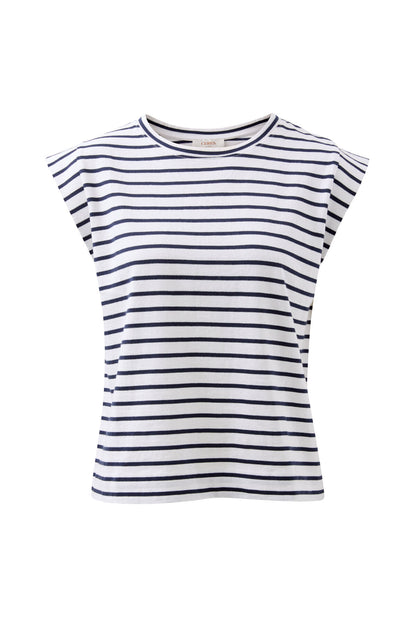 Esme French Stripe Shoulder Tee