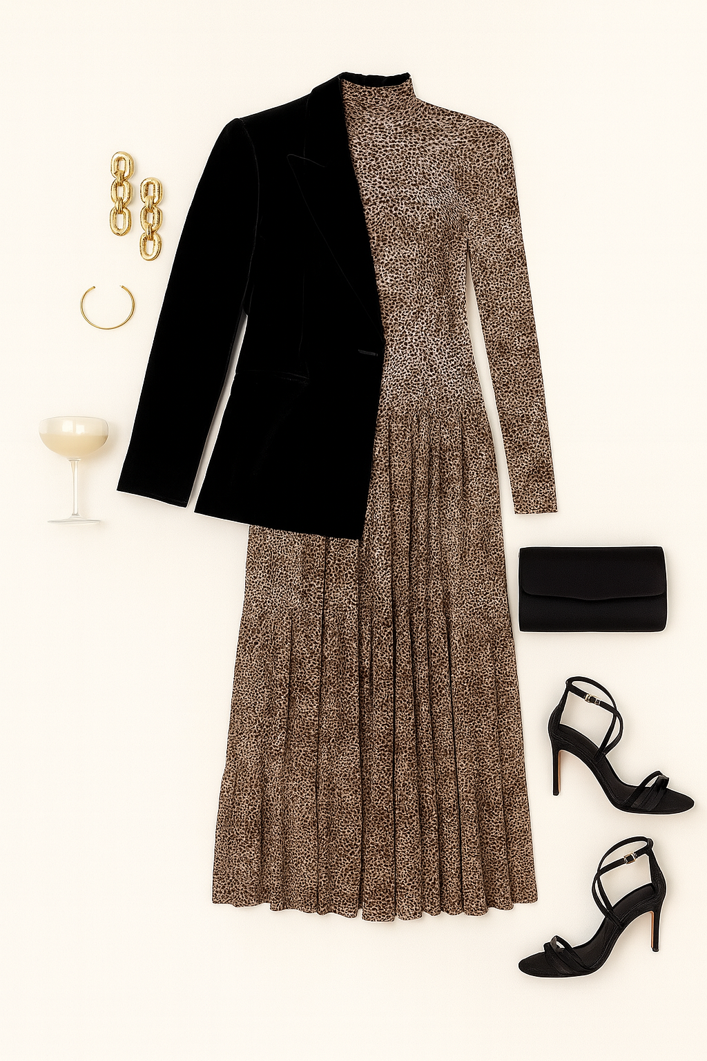 Gigi Leopard Midi Dress