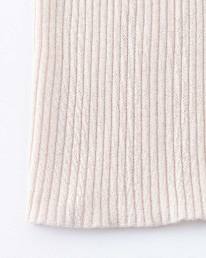 Vespa Ribbed Polo in Chalk