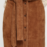 Nola Suede Skirt - Preorder
