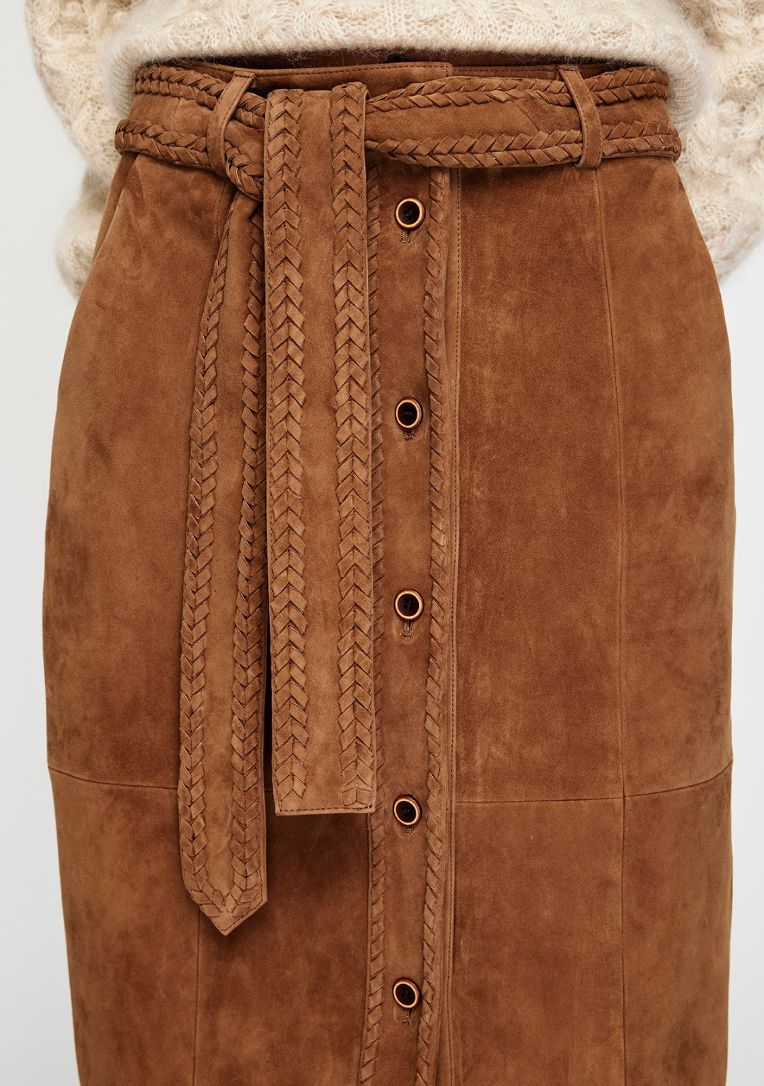 Nola Suede Skirt - Preorder