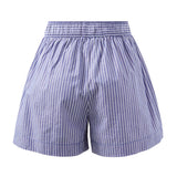 Mila Shorts in College Blue White Stripe