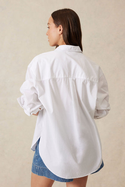 Peta Oversized Shirt in White