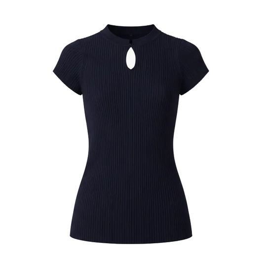 Milla Knit Tee in Ink