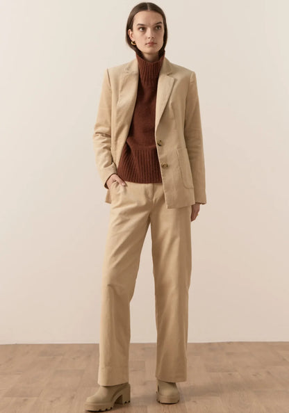 Thomas Corduroy Jacket in Ecru