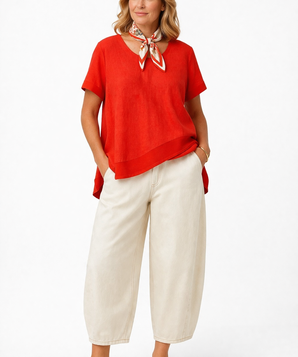 Amalfi Tunic in Red