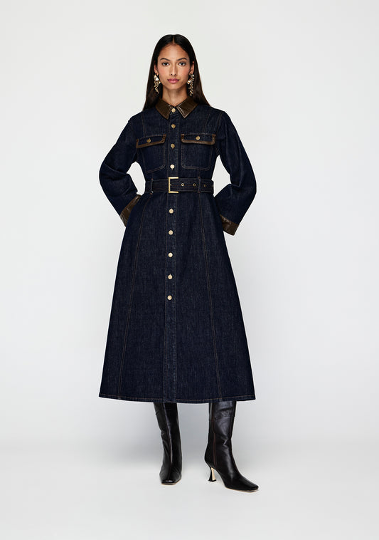 Nia Denim Midi Dress