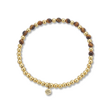 Tigers Eye Lotus Purity Bracelet [Luck]