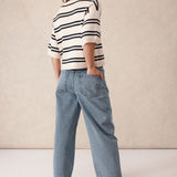 Tapered Barrel Jean in Mid Vintage Blue