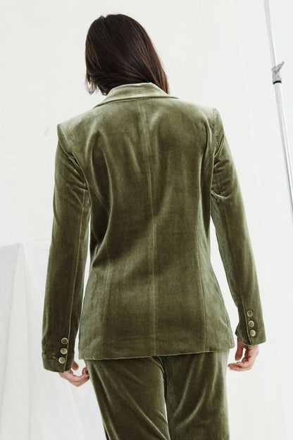 Surrey Velvet Jacket in Oregano