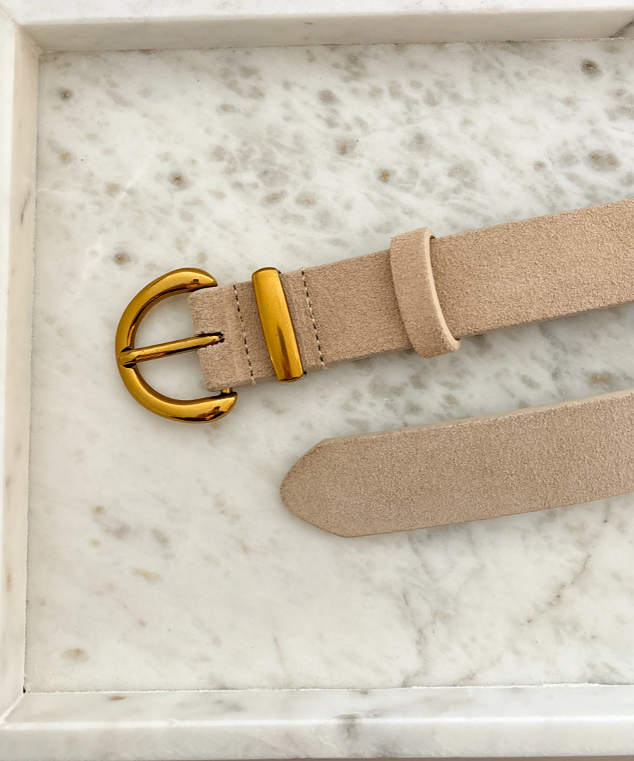 Marlene Suede Buckle Belt