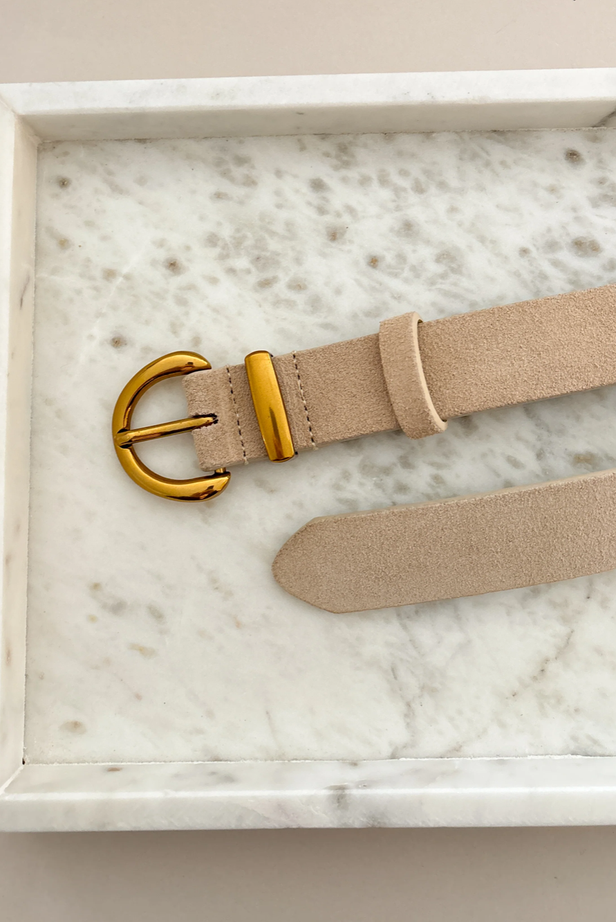 Marlene Suede Buckle Belt