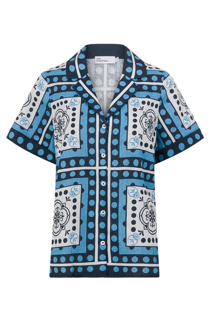 Lumen Top in Bay Scarf