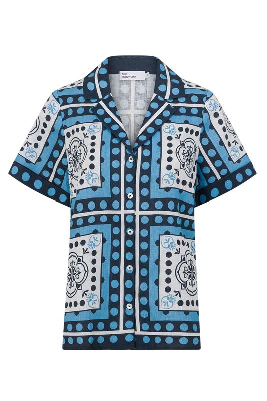 Lumen Top in Bay Scarf