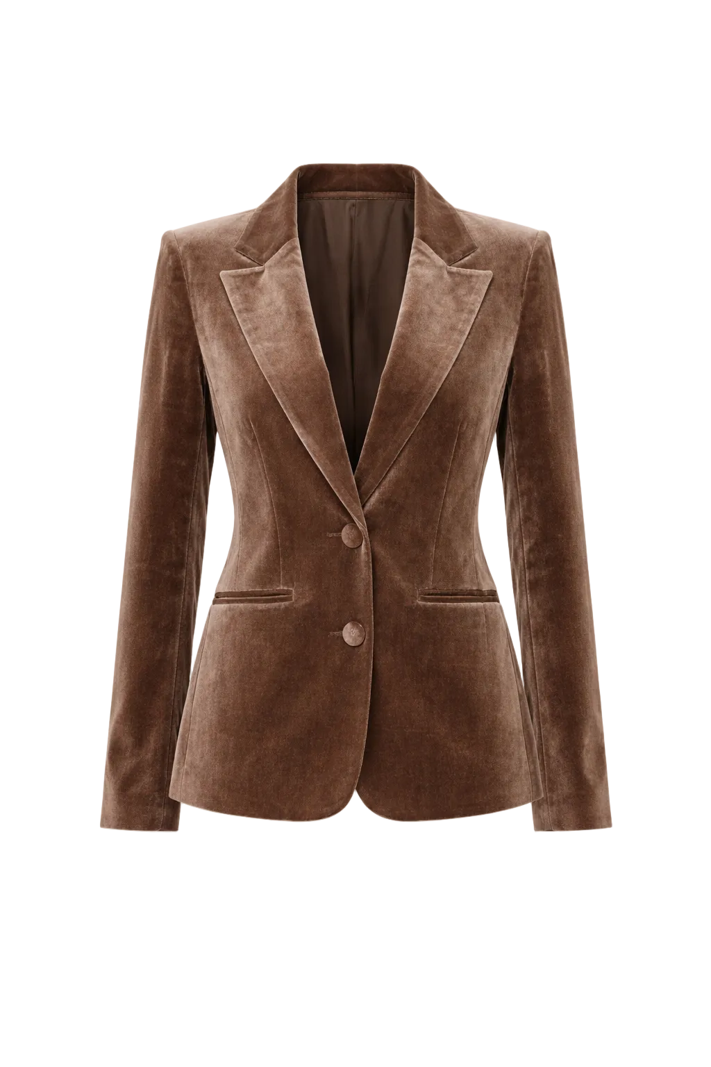 Surrey Velvet Jacket in Latte