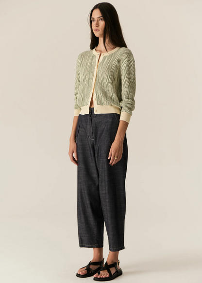 Avrid Chambray Barrel Pant