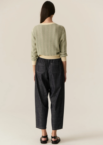 Avrid Chambray Barrel Pant
