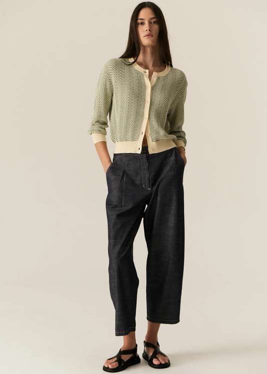 Avrid Chambray Barrel Pant