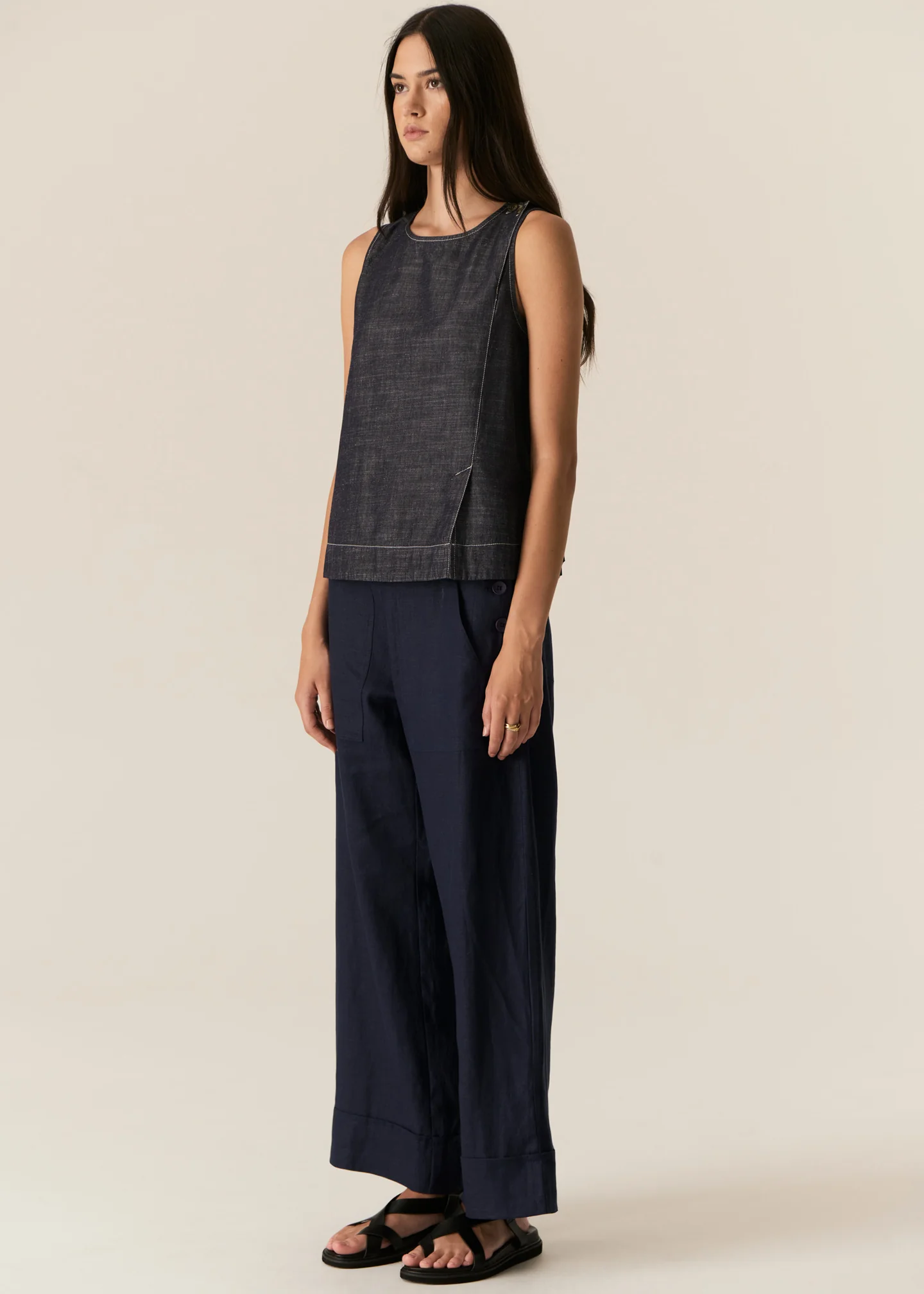Avrid Chambray Tank