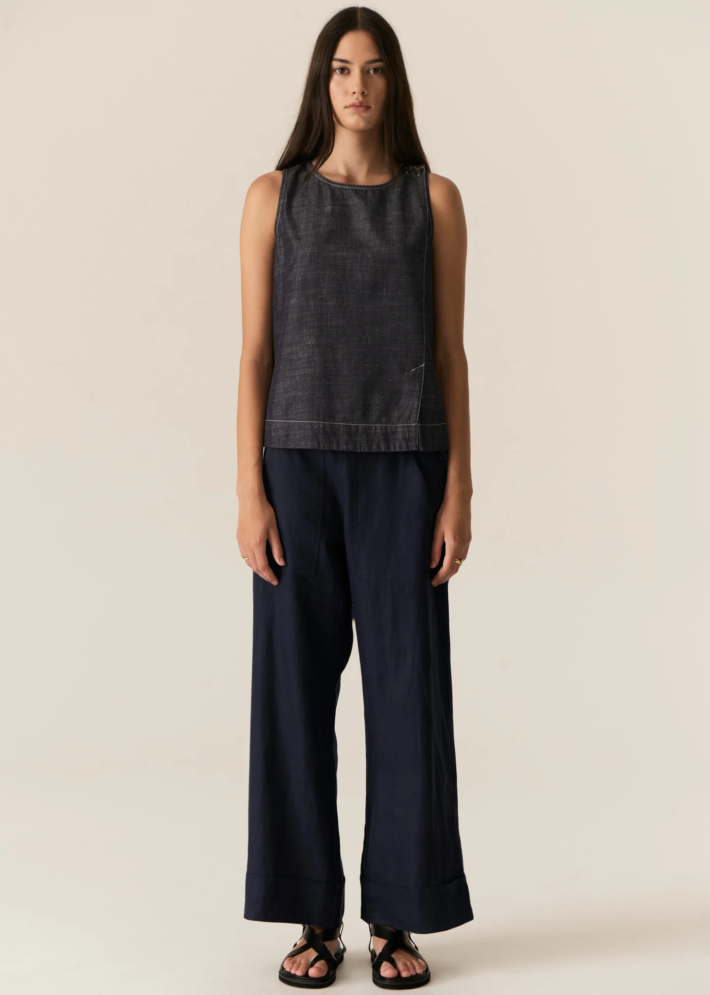 Avrid Chambray Tank