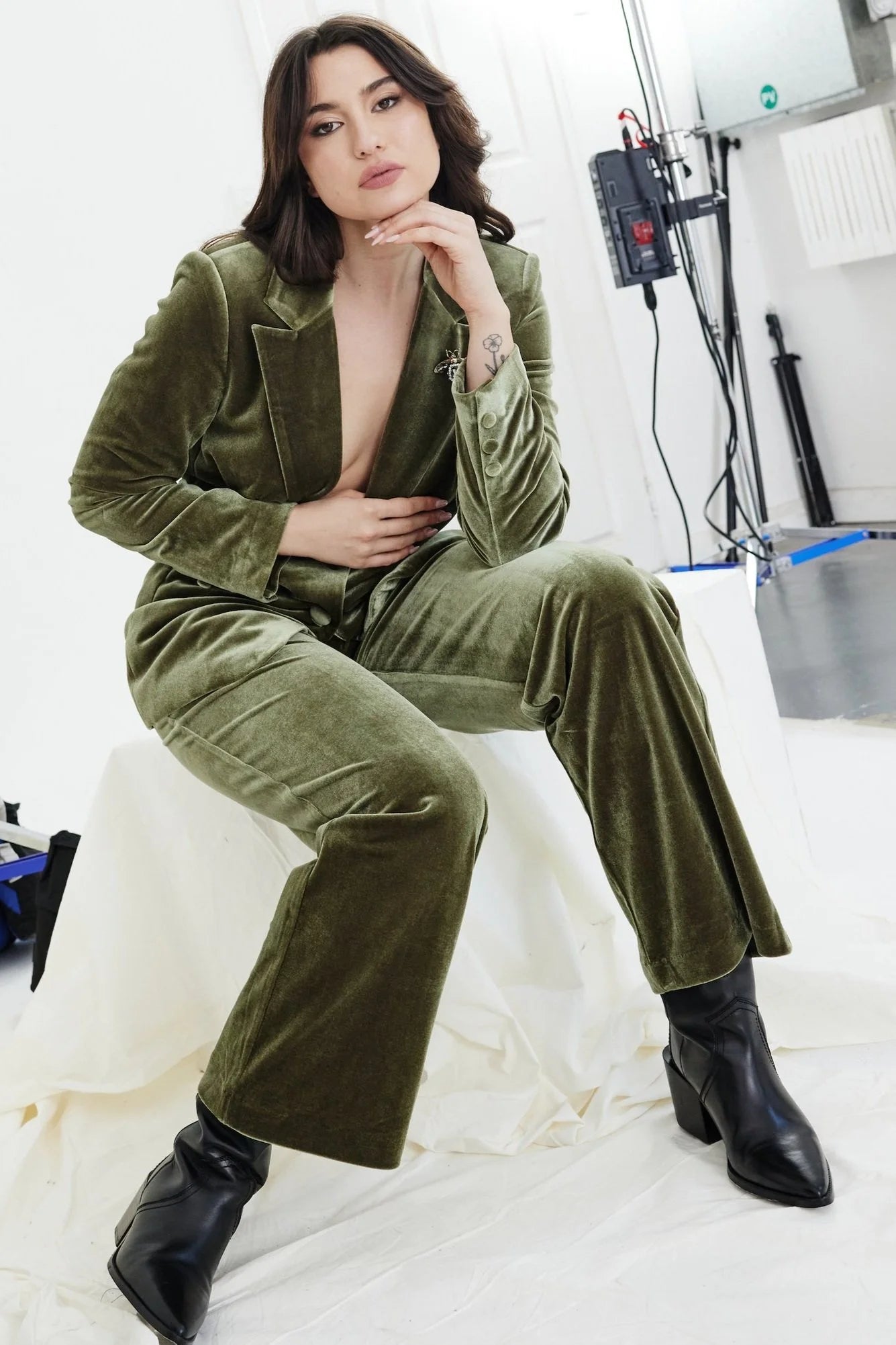 Surrey Velvet Jacket in Oregano